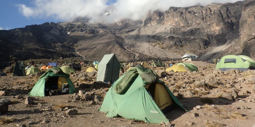 Telttaleiri Kilimanjarolla