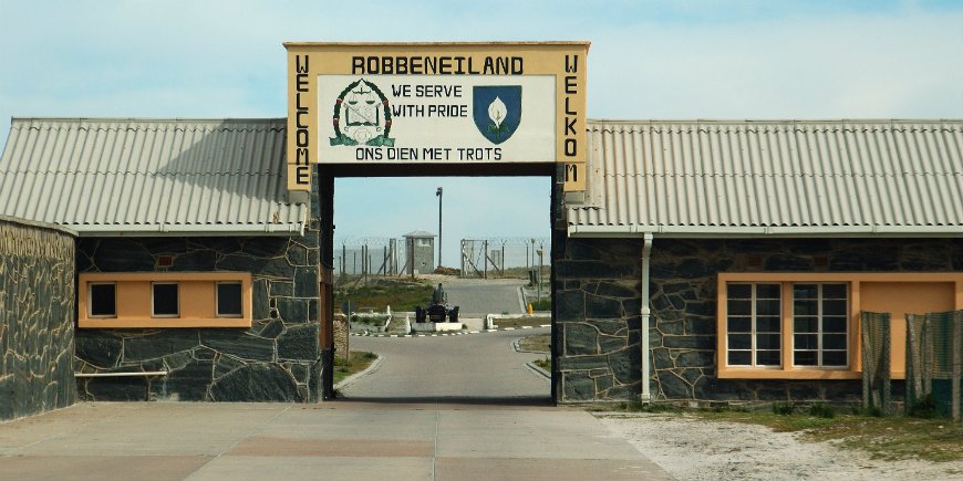 Sisäänkäynti Robben Islandin vankilaan
