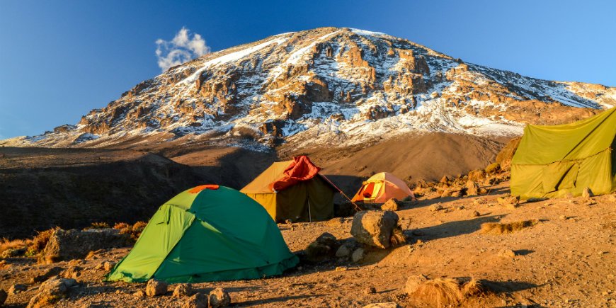 Telttoja Kilimanjarolla